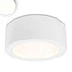 LED Aufbauleuchte Ø17,3cm weiß indirektes Licht Neutralweiß – schlichte Deckenleuchte mit neutralweißem Licht