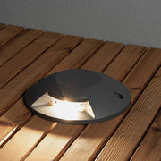 LED Außen Bodeneinbaustrahler IP65 für Terrasse aus Anthrazit, 5W LED Einbaustrahler zur Oberflächenmontage