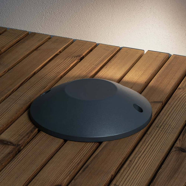 LED Außen Bodeneinbaustrahler IP65, 5W Oberflächenmontage in Anthrazit für Terrasse und Außenbereich