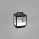 LED Akku Tisch- & Bodenlampe KERALA IP54 Dunkelgrau auf grauem Hintergrund