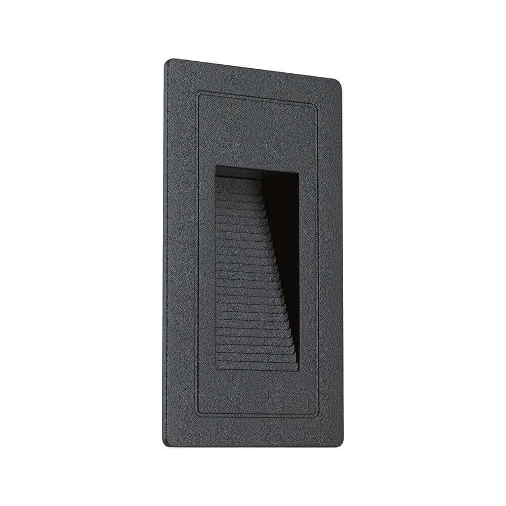 LED Außen-Wandeinbauleuchte High Schwarz IP65