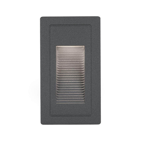 LED Außen-Wandeinbauleuchte High Schwarz IP65, schwarze LED-Wandeinbauleuchte für Außenbereiche mit Lichtaustritt