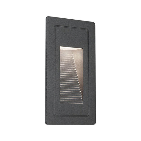 LED Außen-Wandeinbauleuchte High Schwarz IP65 für sichere, elegante Außenbeleuchtung mit warmweißem Licht