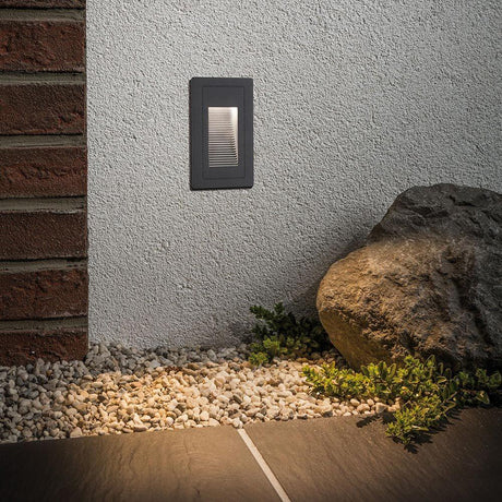 LED Außen-Wandeinbauleuchte High Schwarz IP65 für sichere, elegante Außenbeleuchtung im Garten und an der Fassade