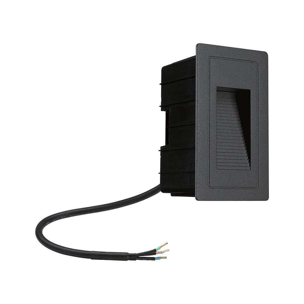 LED Außen-Wandeinbauleuchte High Schwarz IP65
