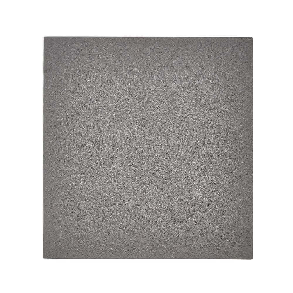 LED Außen-Wandlampe Canto Kubi 2 IP44 Grau in minimalistischer, grauer Textur für drinnen und draußen.