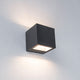 LED Außen-Wandlampe Gemini IP44 Anthrazit an einer Wand montiert, mit Up-&-Down-Licht für spannende Lichteffekte.