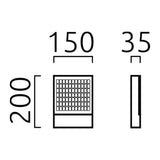 LED Außen-Wandleuchte Dial Hausnummernleuchte Anthrazit