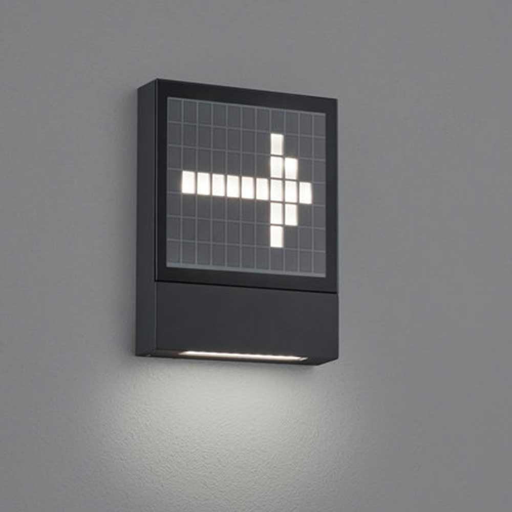 LED Extern vägglampor Dial House Number Light Anthracite