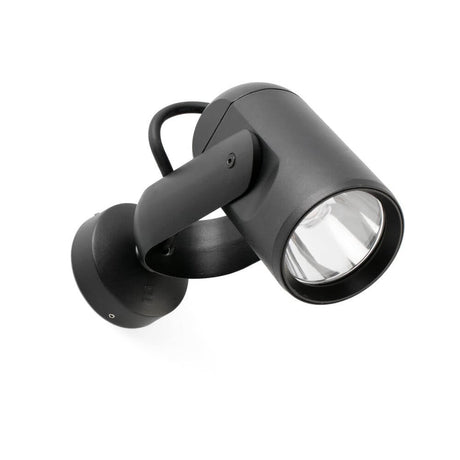 LED Außen-Wandstrahler SLOT-1 3000K IP65 Schwarz - moderner, schwarzer Wandstrahler für Außenbeleuchtung.