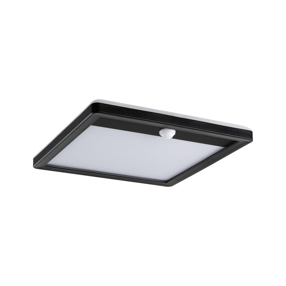 Placa de calle LED Detector de movimiento Lamina angular plástico negro