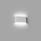 LED Außenwandlampe ADAY-2 3000K IP54 Weiß an einer grauen Wand montiert.