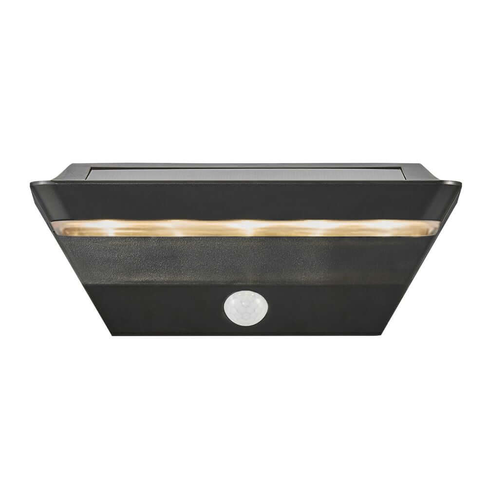LED Außenwandlampe Agena Solar IP44 - moderne Wandleuchte mit Bewegungssensor und solarbetriebener Beleuchtung.