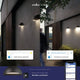 LED Außenwandlampe Arcus Smart IP54 mit Steuerung für Nachtlicht und Bewegungserkennung.