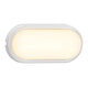 LED Außenwandlampe Cuba Outdoor Energy Oval IP54 in schlankem Design mit warmem Licht.