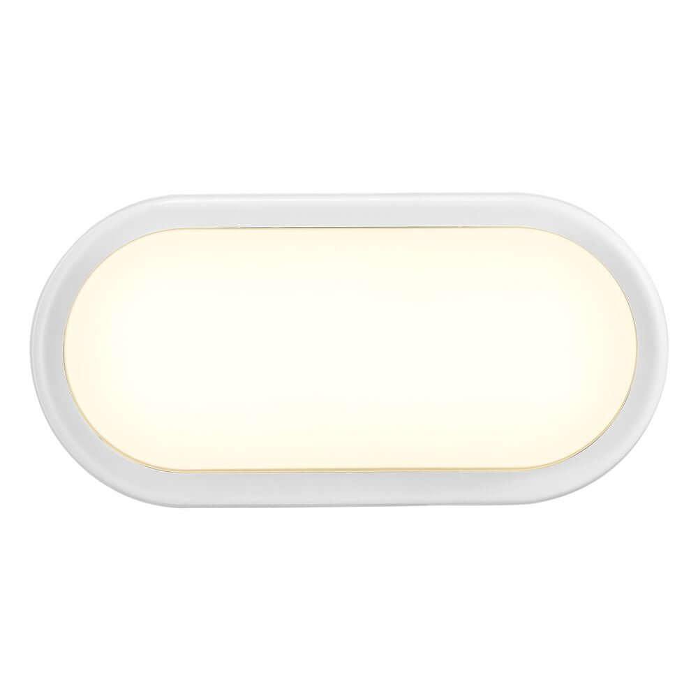 LED Außenwandlampe Cuba Outdoor Energy Oval IP54 in ovalem Design mit warmem Licht.