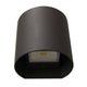 LED Außenwandlampe Dodd IP54 Anthrazit mit kompakter Form und COB-LEDs für warmweißes Licht.