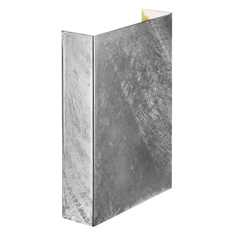 LED Fold 15 IP54 outdoor wall light with modern design and LED technology in silver.