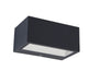 LED Außenwandlampe Gemini IP54 Anthrazit mit klaren Formen für spannende Lichteffekte.