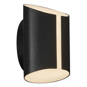 LED Applique murale extérieure Grip Smart IP54 au design moderne et courbé, avec lumière diffuse.
