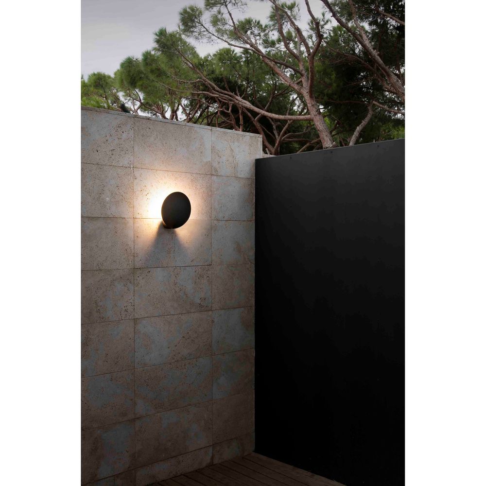 LED -ulkoreunavalaisimen lootus 3000k IP65 tummanharmaa