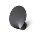 LED Außenwandlampe LOTUS 3000K IP65 Dunkelgrau an der Wand montiert, modernes Design, dunkle Farbe.