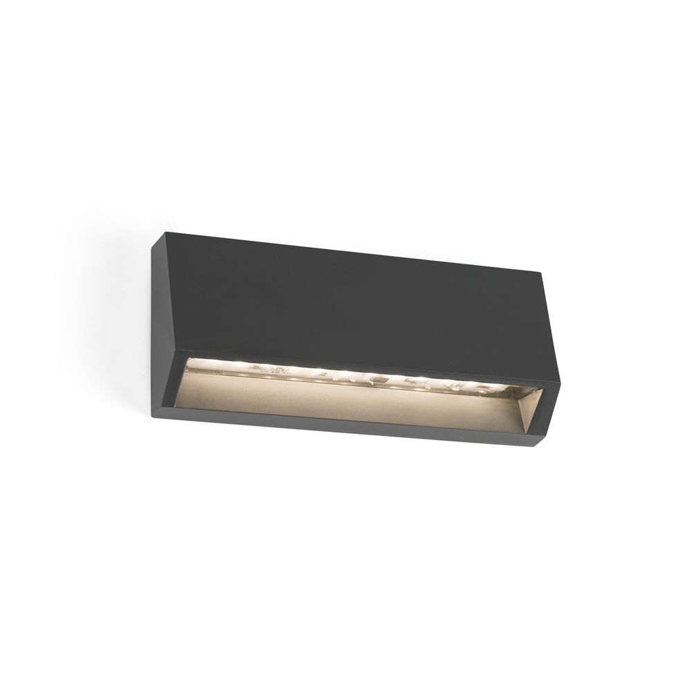 LED -ulkokokoonpanon on 3000k IP65 tummanharmaa merivettä -resistentti