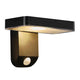 LED Außenwandlampe Rica Square Solar IP44 mit Bewegungssensor und modernem Design.