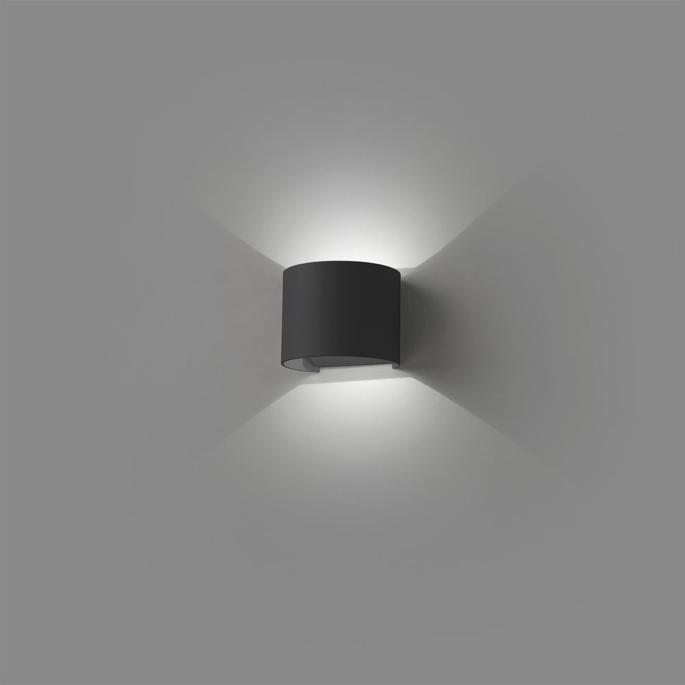 Lampe à paroi extérieure LED 2x3W 3000K IP54 Gris foncé