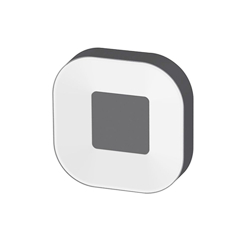 Aplique LED de exterior Ublo 16x16cm IP44 gris
