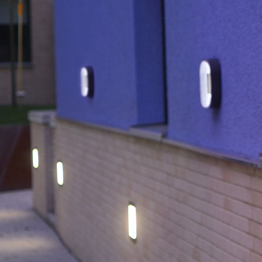 Aplique LED de exterior Ublo 16x16cm IP44 gris