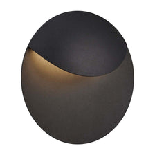 LED Valopin IP54 outdoor wall light in a unique round shape with indirect light.