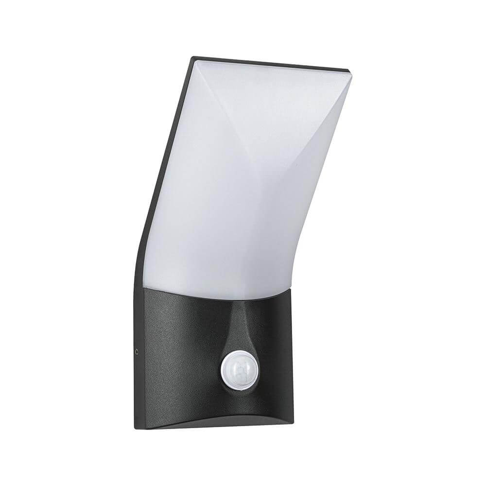 LED Außenwandleuchte Adya Sensor Anthrazit IP54 mit Bewegungsmelder und diffusen Licht