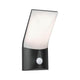 LED Außenwandleuchte Adya Sensor Anthrazit IP54 mit Bewegungsmelder und diffus ausleuchtendem Design