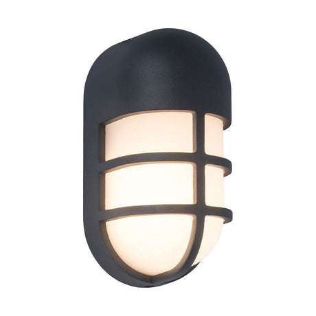 LED-Außenwandleuchte Bullo Anthrazit - moderne, elegante Außenbeleuchtung in Anthrazit für Garten und Terrasse.
