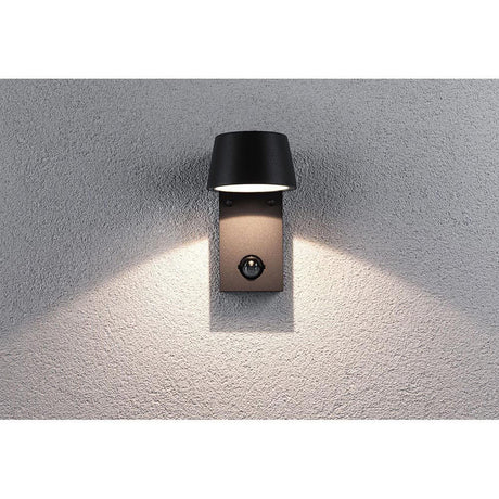 LED -seinävalampun capea -antrasiitti liikkumisanturilla