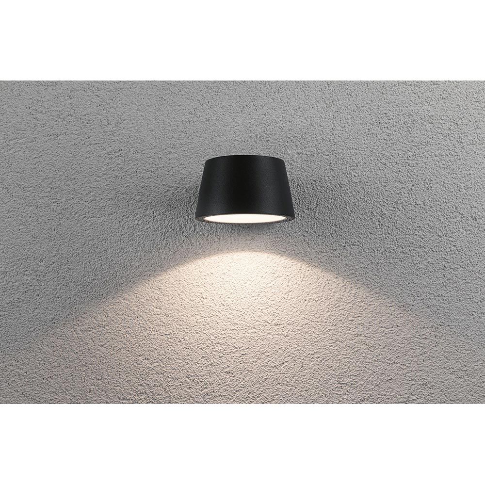 Candeeiro de parede exterior LED Capea antracite IP44