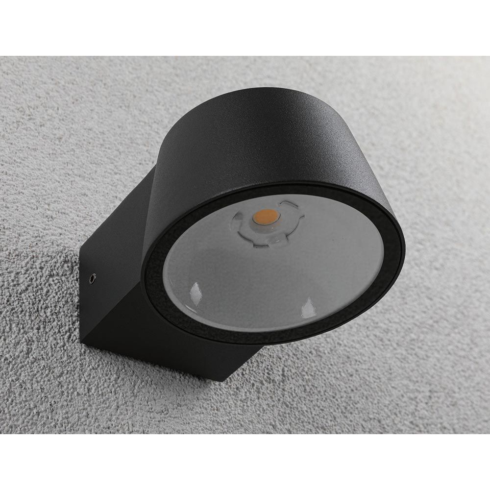 Candeeiro de parede exterior LED Capea antracite IP44
