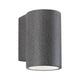 Beton LED Außenwandleuchte Concrea Sandig-Schwarz IP65 in modernem Design aus schwarzem Sandstein.