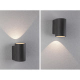 Lampada a parete esterna a LED in cemento CONCREA SANDIG-BLACK IP65