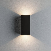 LED Außenwandleuchte Flame Eckig Anthrazit mit indirektem Licht für Hauswand und Eingangsbereich