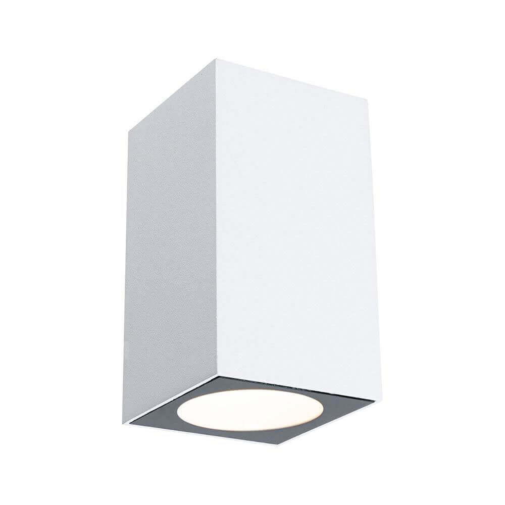 LED Außenwandleuchte Flame Weiß, Metall