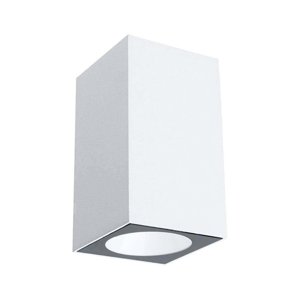 LED Außenwandleuchte Flame Weiß, Metall