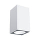 LED Außenwandleuchte Flame Weiß, Metall - moderne und effiziente Wandaufbauleuchte für den Außenbereich.