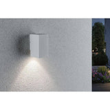 LED Außenwandleuchte Flame Weiß, Metall
