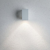 LED Außenwandleuchte Flame Weiß, Metall