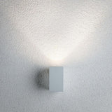 LED Außenwandleuchte Flame Weiß, Metall