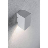 LED Außenwandleuchte Flame Weiß, Metall