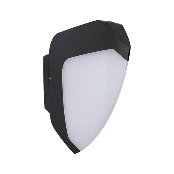 LED Außenwandlampe Ikosea Bewegungsmelder + Dämmerungssensor für Carports, Garagen und Hauswände
