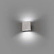 LED Außenwandleuchte KAULA 3000K IP44 Edelstahl Salzwasserfest in minimalistischem Design an der Wand.